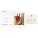 King Charles III, as The Prince of Wales & Diana, Princess of Wales, Royal Christmas card 1983 The