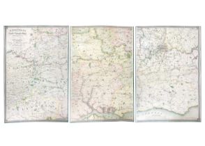 G. Bradshaw's Map of Canals, Navigable Rivers, Railways &c. In the southern Counties of England,' 'f