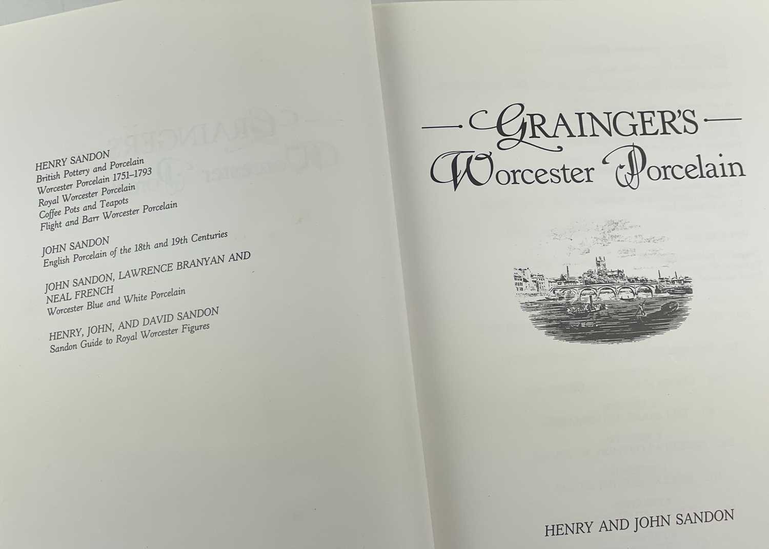 SANDON, Henry Four signed books on Worcester Ceramics - Image 13 of 13