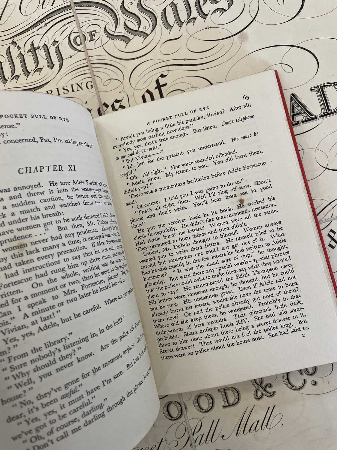 CHRISTIE, Agatha. 'A Pocket Full of Rye,' - Image 18 of 20