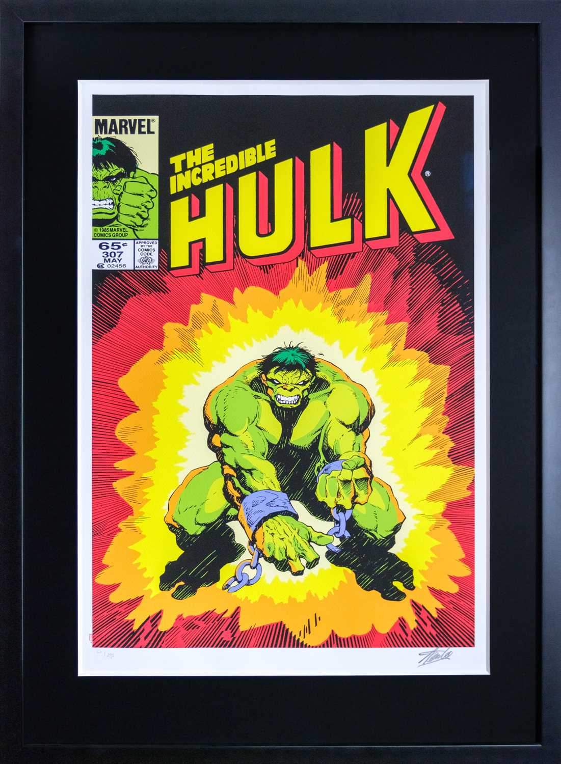 (Signed) Stan LEE (1922-2018) The Incredible Hulk #307 (2013) - Image 2 of 5
