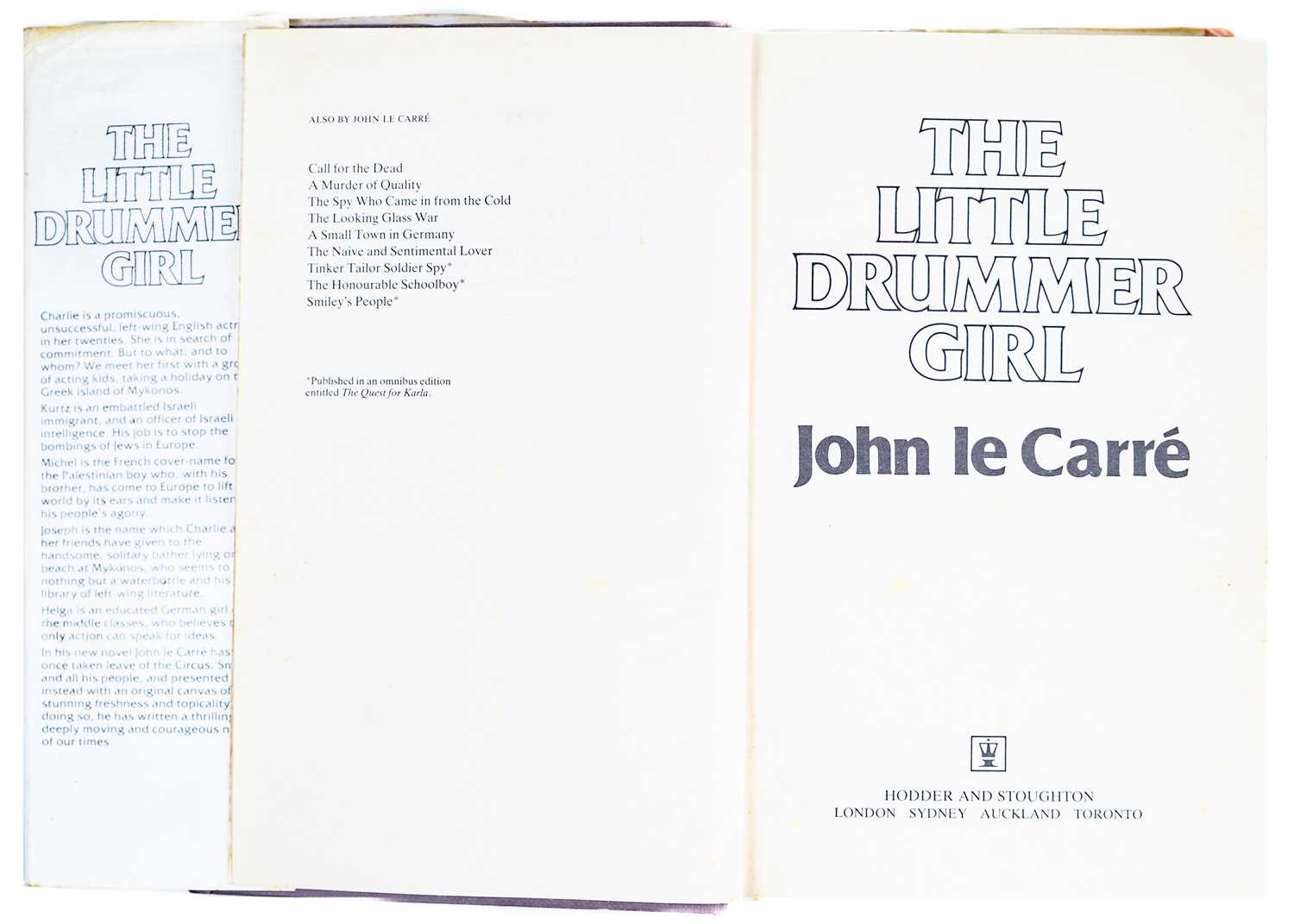 (Signed and inscribed) John le Carre 'The Little Drummer Girl,' - Image 5 of 6