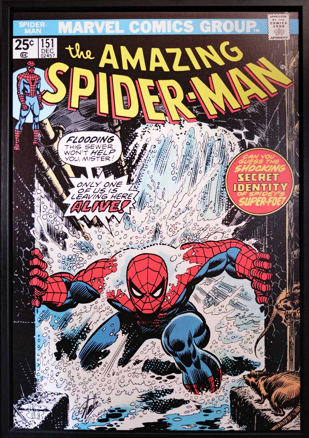 (Signed) Stan LEE (1922-2018) The Amazing Spiderman #151 - Only One Of Us Is Leaving Here Alive!