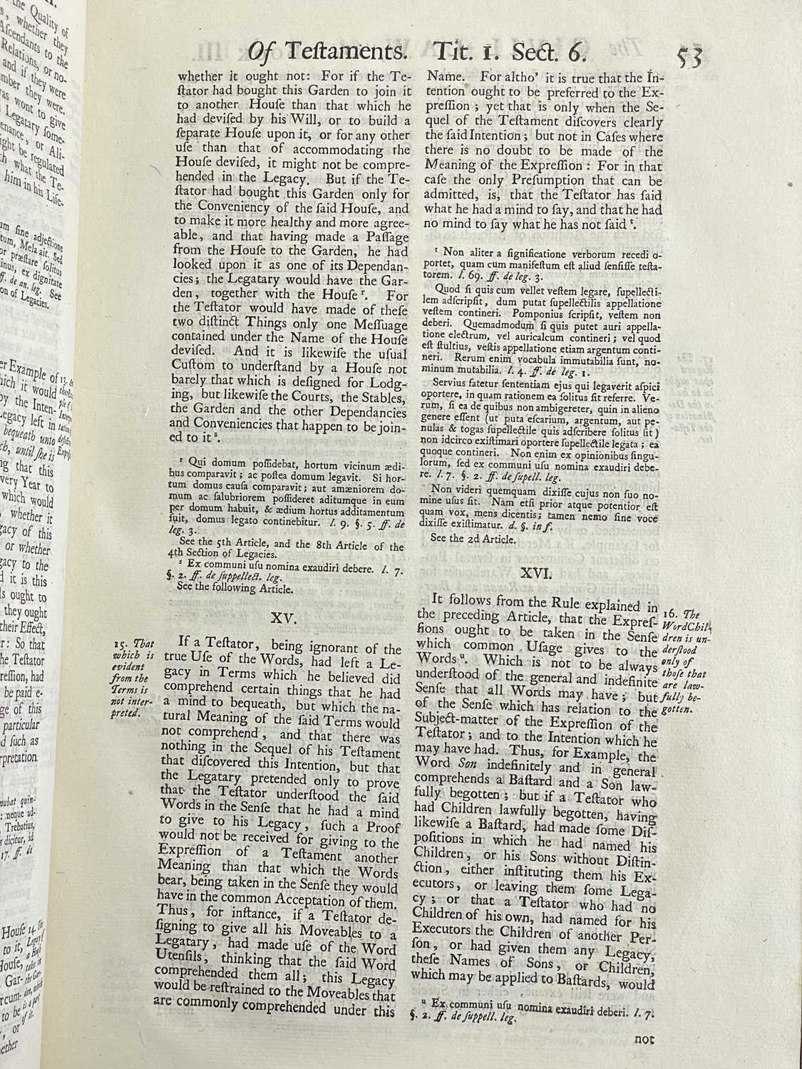 Monsieur DOMAT and William Strahan (trans) 'The Civil Law in its Natural Order: Together with Public - Image 6 of 8