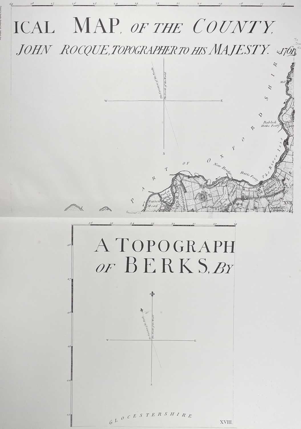 Harry Margary (publisher) Two large scale facsimile maps - Image 8 of 10
