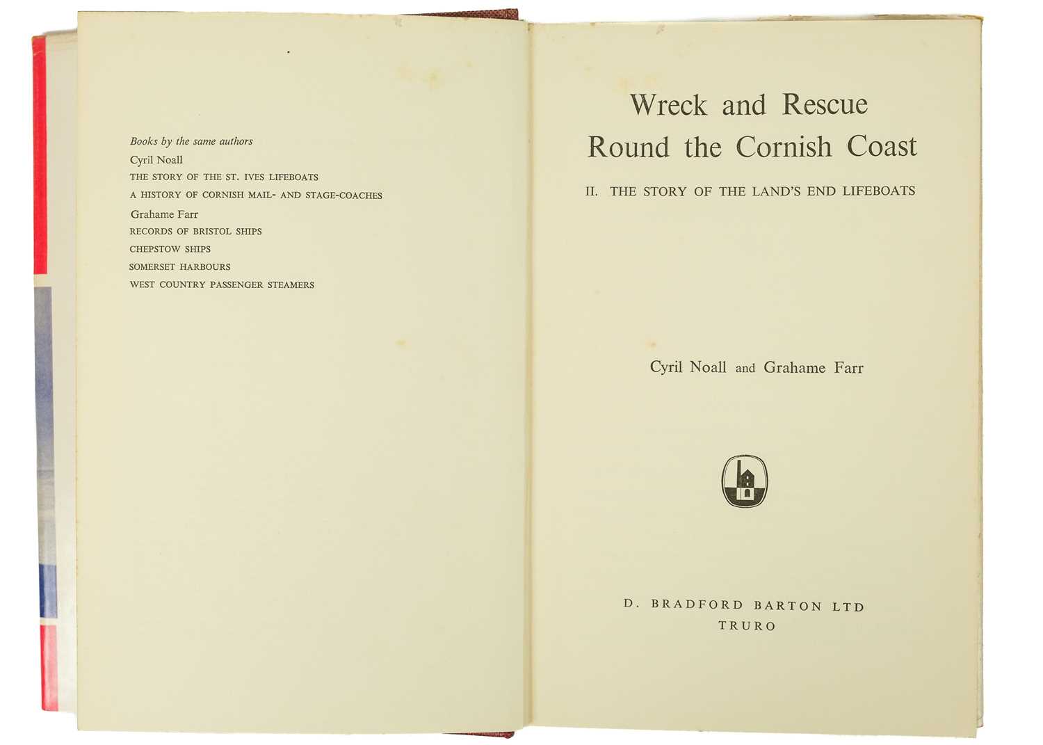 NOALL, Cyril and FARR, Grahame 'Wreck And Rescue Round The Cornish Coast', three book-set - Bild 4 aus 11