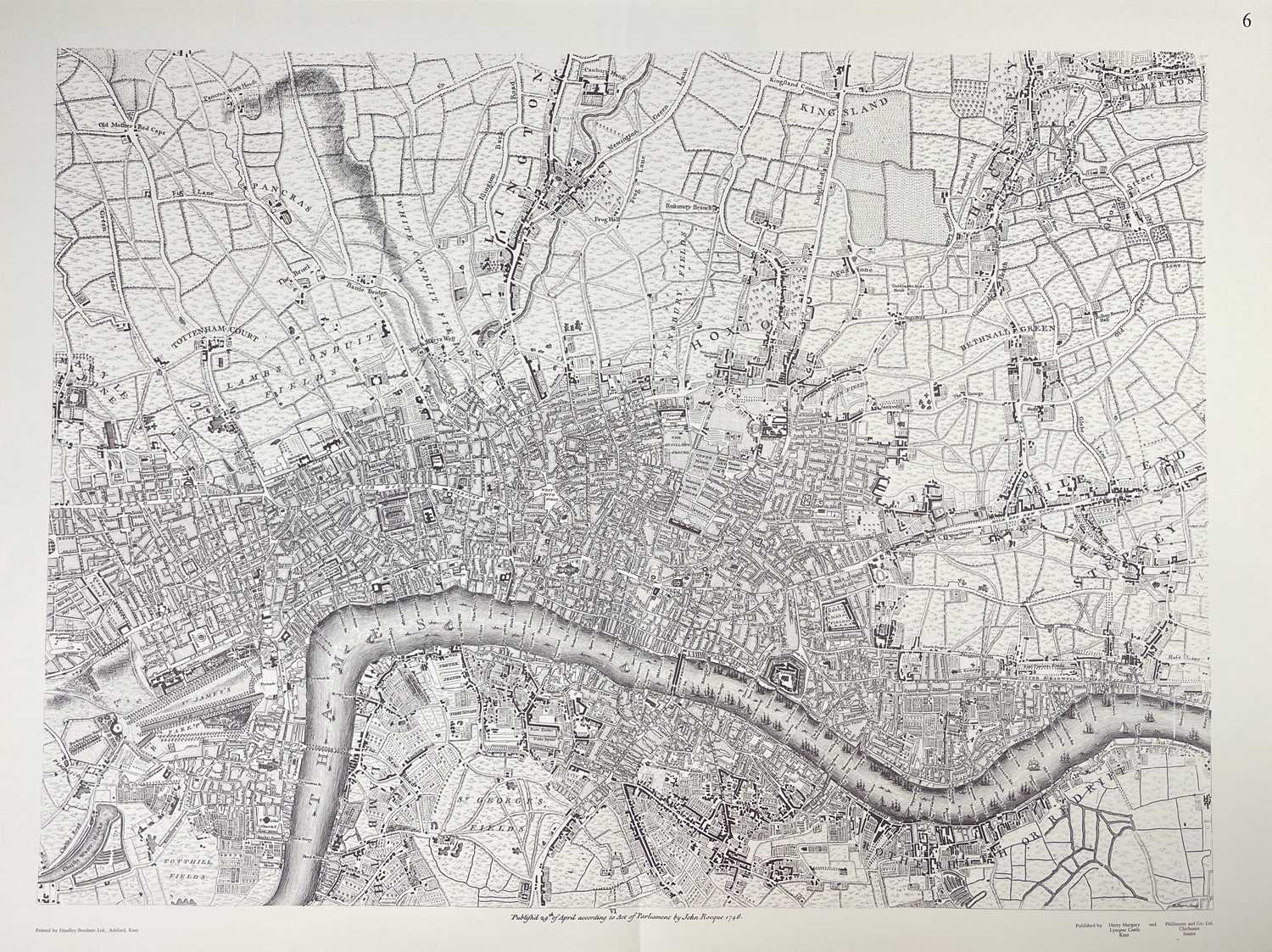 Harry Margary (publisher) Two large scale facsimile maps - Image 10 of 10