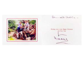 King Charles III, as The Prince of Wales Royal Christmas card 2002 The Royal Collection of John Hitc