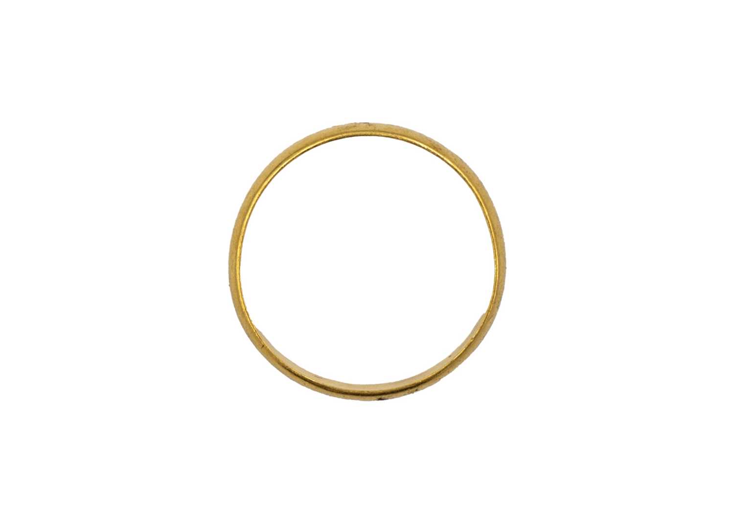 A 22ct band ring. - Image 2 of 3