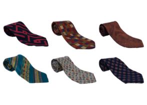 Six designer ties.