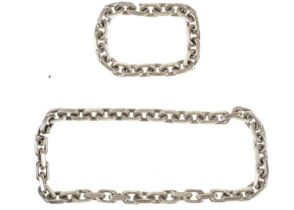 A heavy hallmarked silver neck chain and bracelet set.