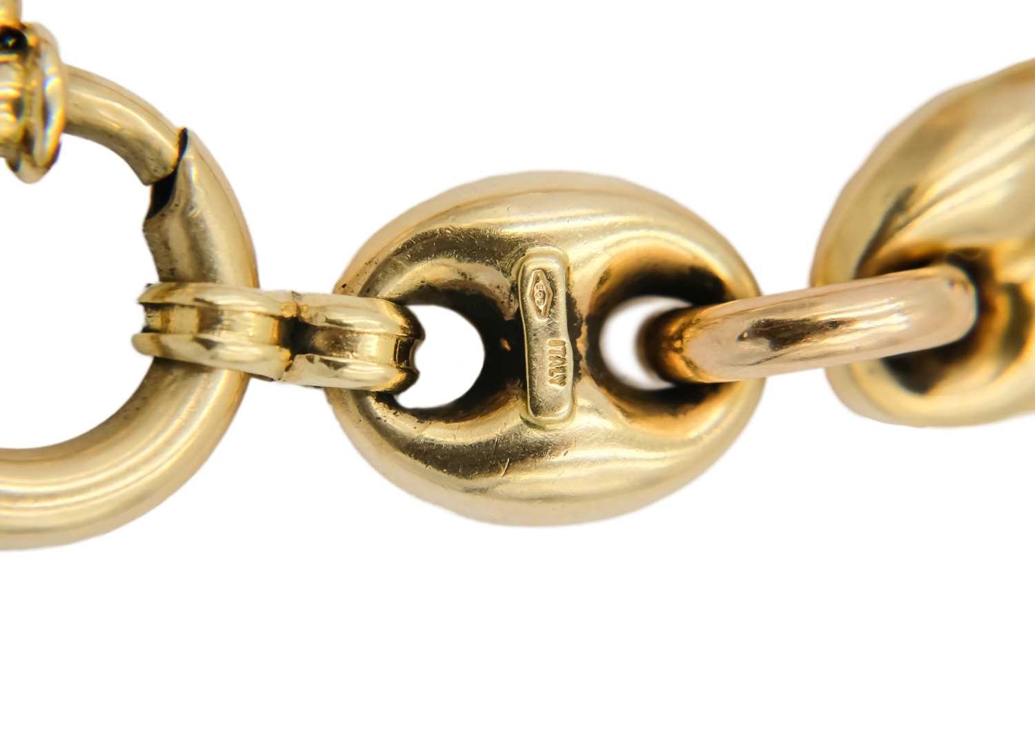 A 14ct Italian Anchor link bracelet. - Image 3 of 3