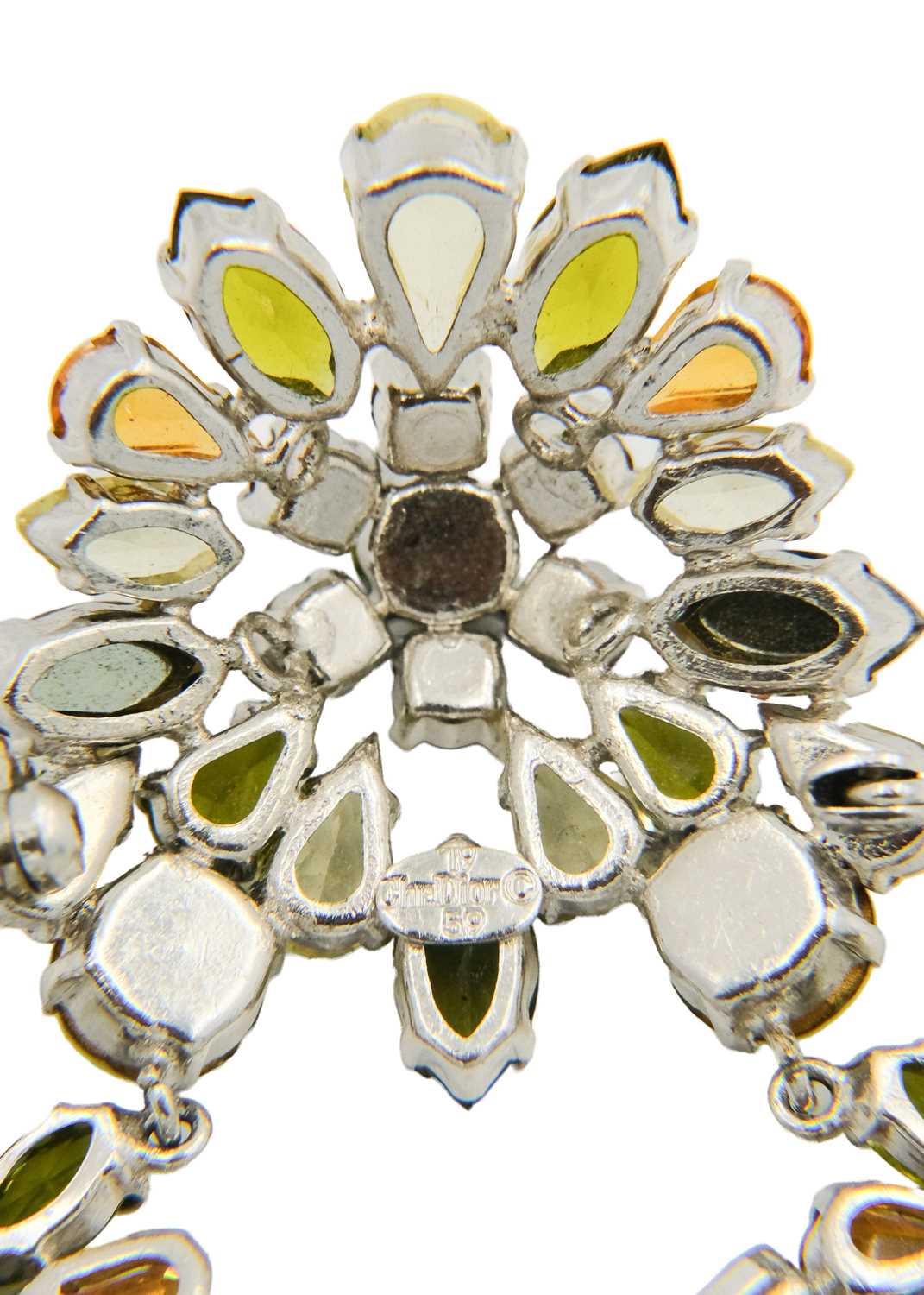 A Christian Dior 1950s paste set articulated brooch. - Image 3 of 4