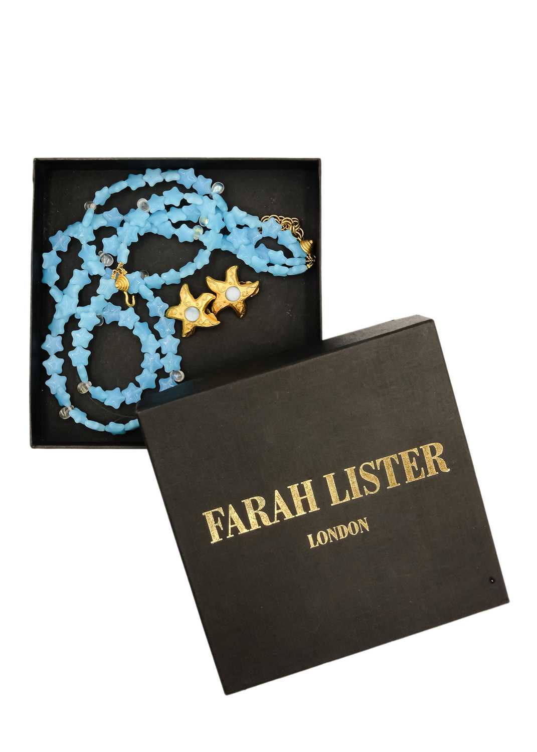 A Farah Lister London necklace and pair of earring set. - Image 2 of 7