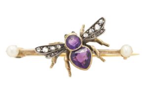 A SUFFRAGETTE BROOCH - In the form of a bee.