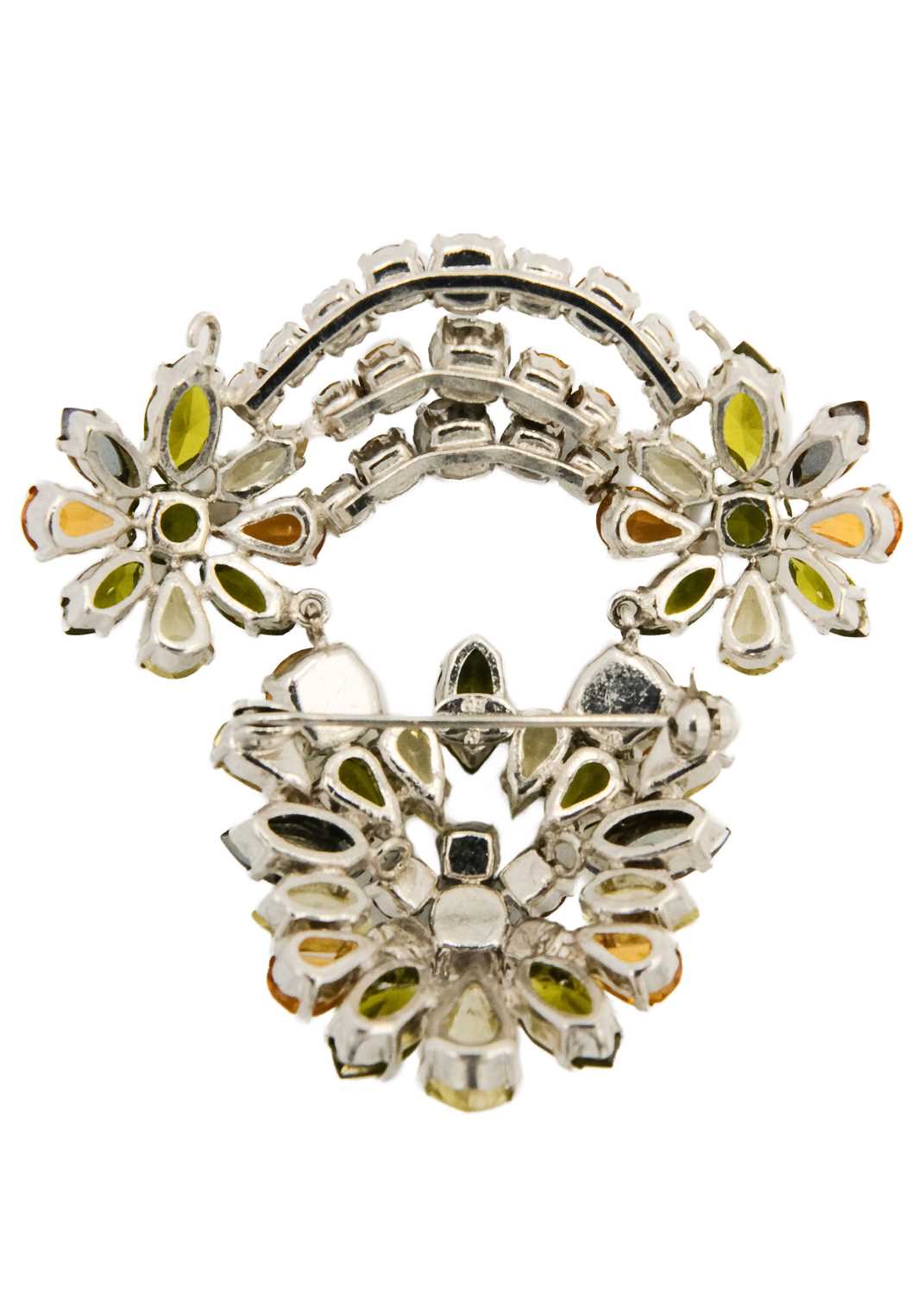 A Christian Dior 1950s paste set articulated brooch. - Image 2 of 4