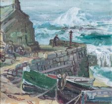 Isabel WRIGHTSON (1890-1950) Sennen Harbour