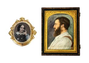 A 19th century portrait miniature.