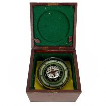 A boxed Domed Compass and spirit level.