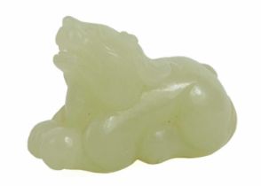 A Chinese jade Pixiu, late Qing Dynasty.