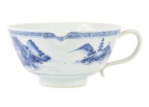 A Chinese blue and white porcelain jug, 18th century.