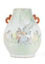 A large Chinese porcelain vase, early-mid 20th century.