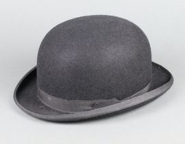 Locke & Co, a gentleman's black bowler hat size 7 1/4