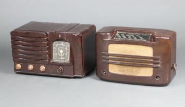 A Bakelite Westminster ZA818 valve radio, together with a Philips 727A Bakelite radio (missing