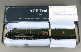 Ace Trains, an O Gauge A4 Pacific locomotive and tender "Union of South Africa 60009, boxed The