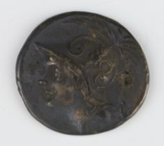 Roman Republic 103BC, a silver Denarius coin for Quintus Minucius Thermus