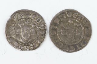 Two silver pennies of Edward IV, second reign 1471-83