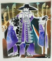 Keith Michell (1928-2015), costume design print, cover design for The Gondoliers TV Video Keith