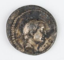 Roman Republic 42BC, a silver Denarius coin for Lucius Livineius Regulus