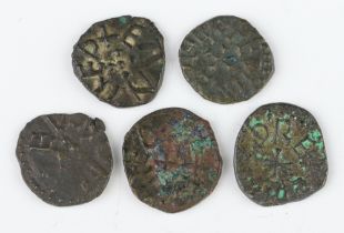 Five Northumbrian coins, Regal issues dating between 810 and 830