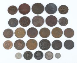 A collection of American and Canadian coins, plus a collection of British Empire coins