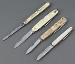 Harrison Brothers a multi bladed pocket knife, Sesima a double bladed pocket knife and 1 other