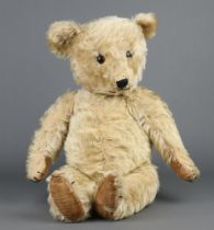 A Mohair teddy bear with articulated limbs 58cm