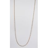 A yellow metal 9ct necklace 74cm, 9.8 grams