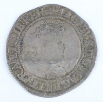 A silver shilling of James I, 1619-25, third coinage, sixth bust