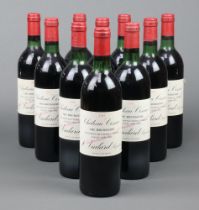 Ten bottles of 1982 Chateau Cissac Cru Bourgeois All to top of shoulder