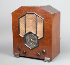 A McMichael 361 wood veneered valve radio