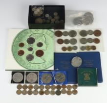 A coin set 1967 and 1995 together with minor commemorative coins and crowns