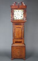 Williams of Dolgelley, an 18th/19th Century 8 day striking long case clock, the 36cm painted dial