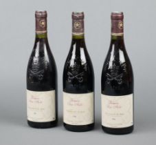 Three bottles of 1994 Domain Pierre Andre Chateau Neuf de Pape All are less than 2cm below the cork