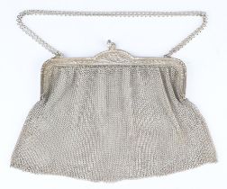 An 800 standard repousse mesh evening purse 248 grams