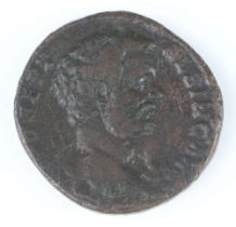 A Roman brass Sestertius of Clodius Albinus, Rome 194AD, the reverse shows Saeculum Frugiferum