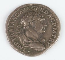 Roman Empire 98-117AD, a silver Denarius of Trojan