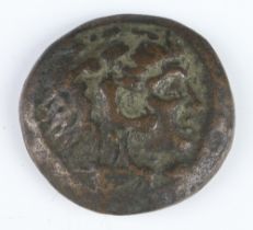 Ancient Greek, a bronze coin for Alexander The Great (330-320BC), 1 side of the coin shows the