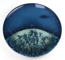 A Poole Pottery charger designed by Alan Clarke no.323 of 1000 "Moon" 40cm
