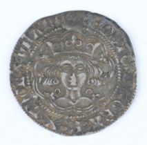 A silver groat of Henry VIII, open crown, 1485-1509